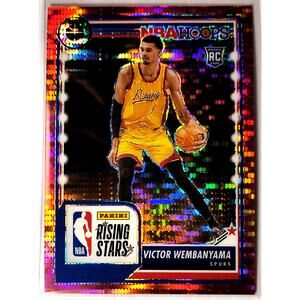 23-24 NBA Hoops Premium Stock Rising Stars VICTOR WEMBANYAMA #282 Red Pulsar